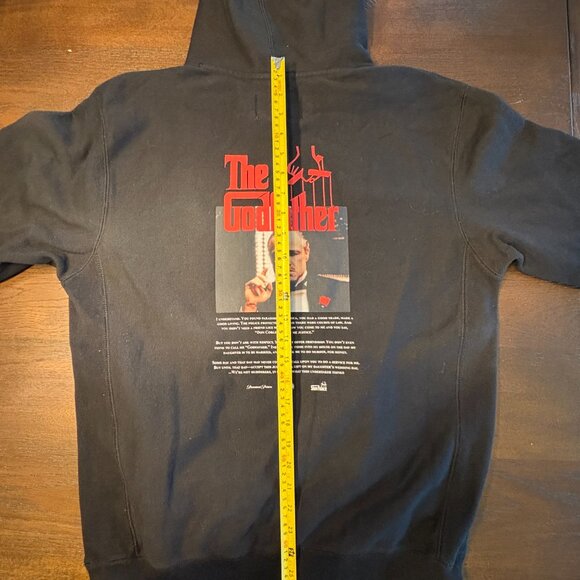 The Godfather x Shoe Palace Hoodie Mens Size Large Black Pullover Sweatshirt - Picture 11 of 13